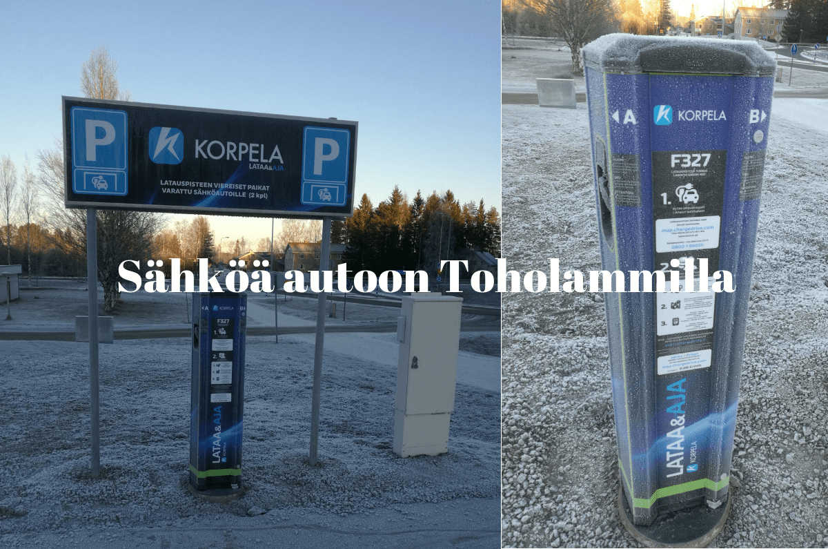 Read more about the article Ensimmäinen julkinen sähköauton latauspiste Toholammille